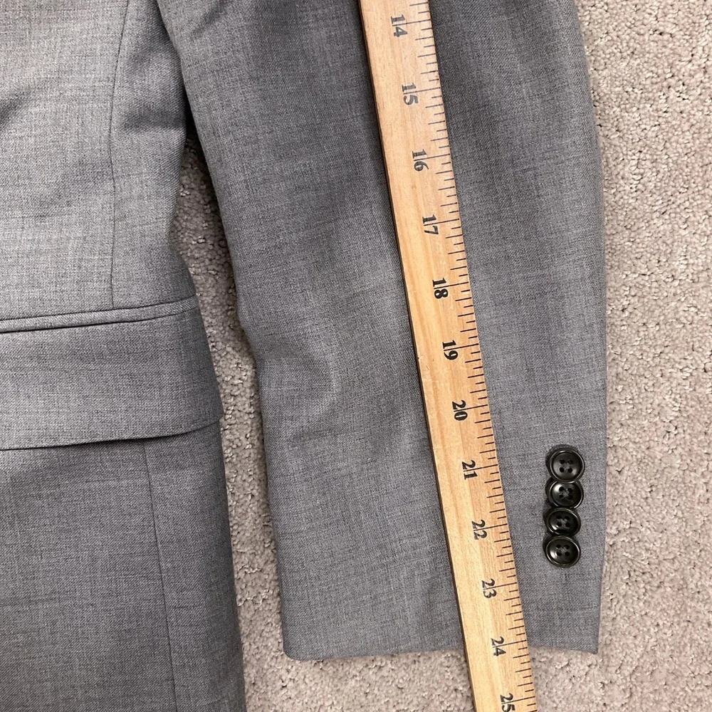 Jos A Bank 1905 Suit Mens 40R 33W Light Gray 2-Button Bespoke Corporate Groom